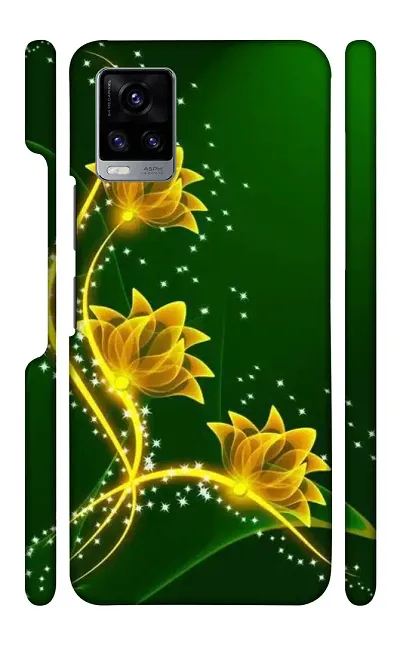 STARSTOKS Premium  Green Background  Printed Mobile Back Cover for Vivo V20  Beautiful Designer Case Cover for Your Smartphone