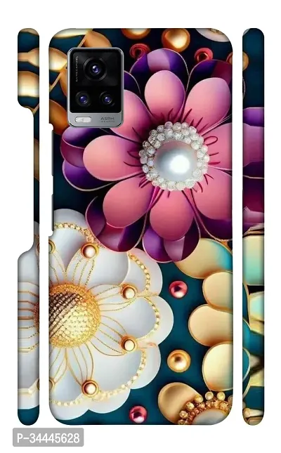 STARSTOKS Premium  Beautiful Pearls   flower  Printed Mobile Back Cover for Vivo V20  Beautiful Designer Case Cover for Your Smartphone