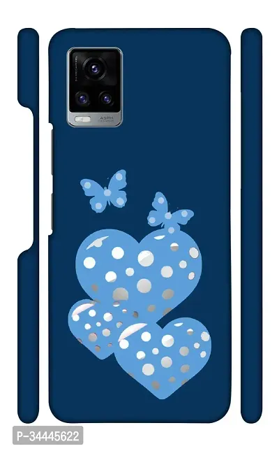 STARSTOKS Premium  Blue Doted Heart  Printed Mobile Back Cover for Vivo V20  Beautiful Designer Case Cover for Your Smartphone