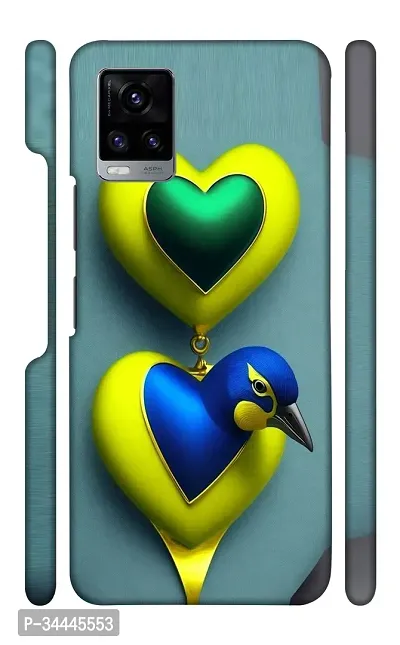 STARSTOKS Premium  Bird design on heart  Printed Mobile Back Cover for Vivo V20  Beautiful Designer Case Cover for Your Smartphone