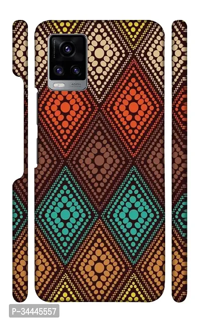 STARSTOKS Premium  Textile Pattern  Printed Mobile Back Cover for Vivo V20  Beautiful Designer Case Cover for Your Smartphone