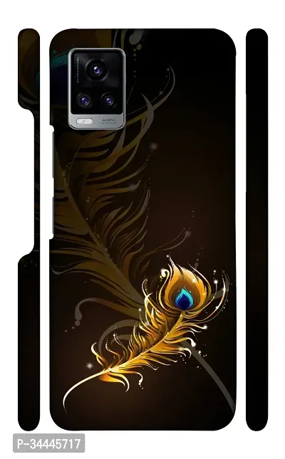 STARSTOKS Premium  Golden Feather  Printed Mobile Back Cover for Vivo V20  Beautiful Designer Case Cover for Your Smartphone