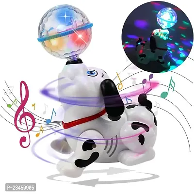 Musical Dancing Dog Toy With Flashing Lights 360Deg; Rotating Puppy Toy - (Dance Dog)-thumb0