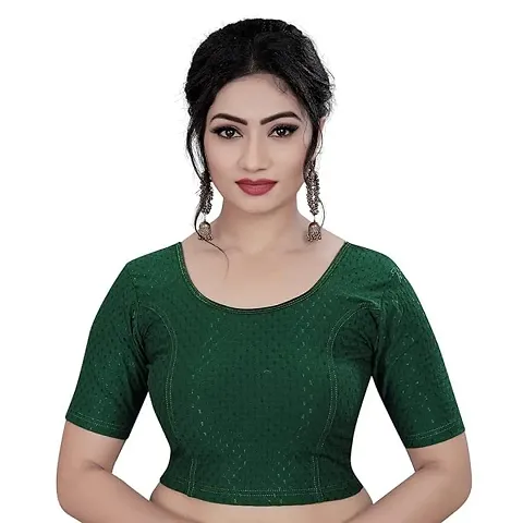 Alluring jacquard lycra Blouses Blouses 