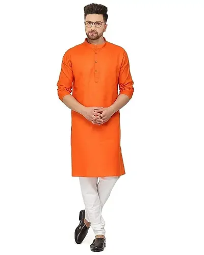 Enmozz? Plain Men's Ethnic Simple Kurta Only