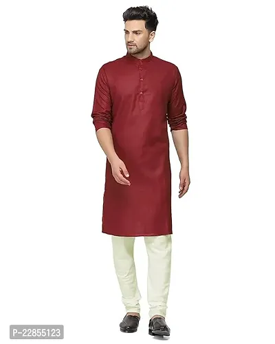 Classic Cotton Solid Kurta Bottom Set for Men-thumb0