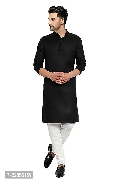 Classic Cotton Solid Kurta Bottom Set for Men-thumb0