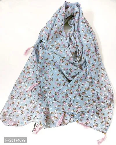 Elite Crepe Printed Stole For Women