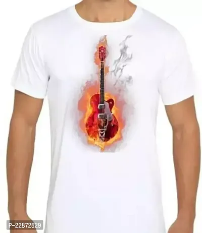 Reliable White Cotton Printed Tshirt For Men