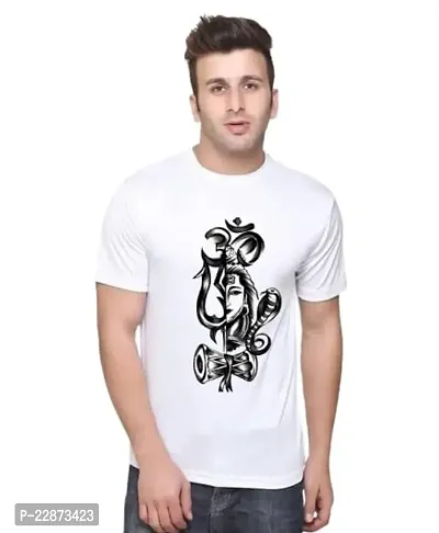 Reliable White Cotton Printed Tshirt For Men-thumb0