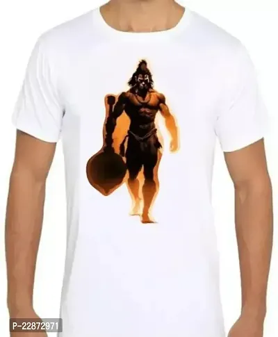 Reliable White Cotton Printed Tshirt For Men