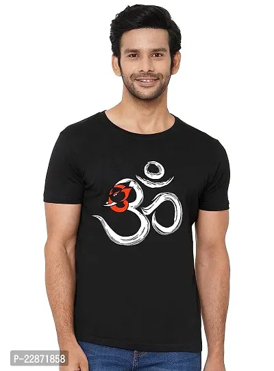 Reliable Black Cotton Printed Tshirt For Men