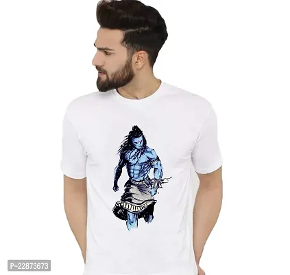 Reliable White Cotton Printed Tshirt For Men-thumb0