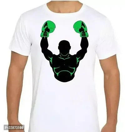 Reliable White Cotton Printed Tshirt For Men