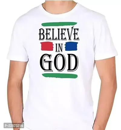 Reliable White Cotton Printed Tshirt For Men