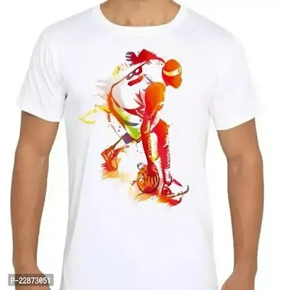 Reliable White Cotton Printed Tshirt For Men