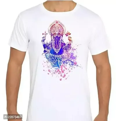 Reliable White Cotton Printed Tshirt For Men-thumb0