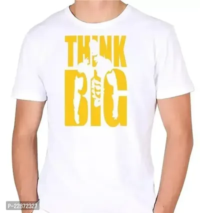 Reliable White Cotton Printed Tshirt For Men-thumb0