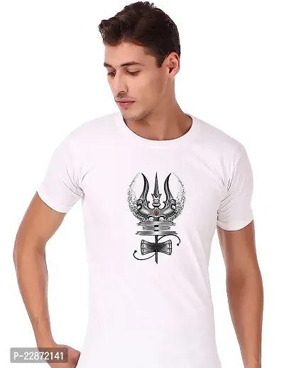 Reliable White Cotton Printed Tshirt For Men-thumb0