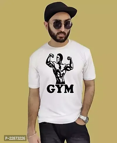 Reliable White Cotton Printed Tshirt For Men