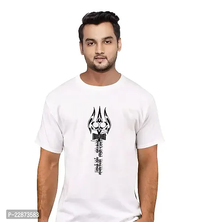 Reliable White Cotton Printed Tshirt For Men