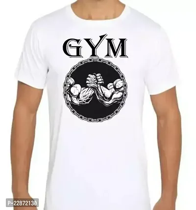 Reliable White Cotton Printed Tshirt For Men