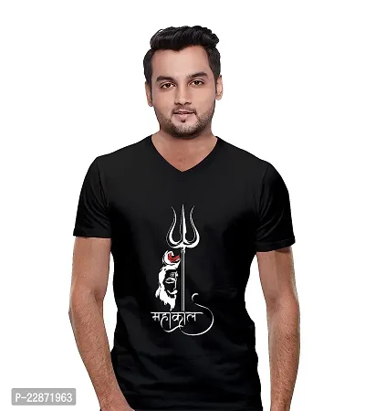 Reliable Black Cotton Printed Tshirt For Men