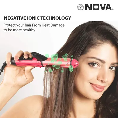 2in1 Nova 2 in 1 Hair Straightener  (Pink)