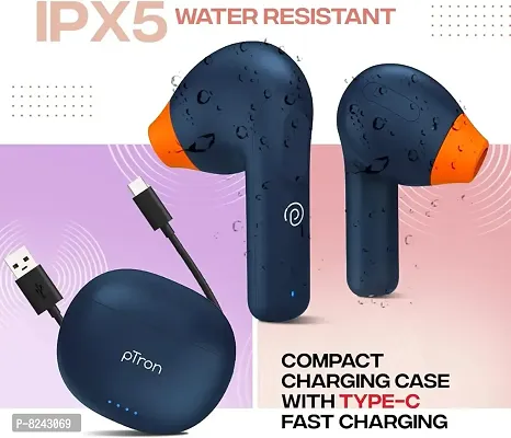 Headphone E005 tws with power bank 1500 mah bluetooth headphone earphone-thumb3