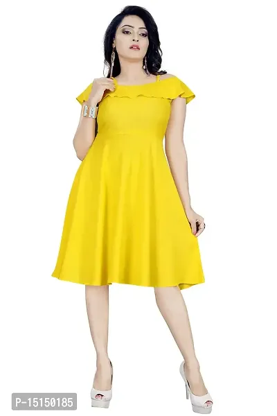 High Street Fashion Woman's Cotton Yellow Dress Size XXL