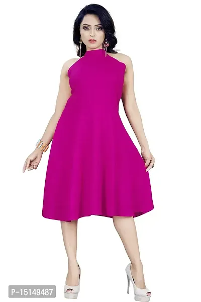 High Street Fashion Woman's Cotton Pink Dress Size M
