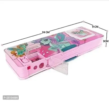 Stylish Pink Plastic Pencil Box-thumb0