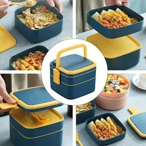 Buy 2 pcs Topware School combo Double Decker lunchbox(750ml) 3 Containers  Lunch Box with insulated bag Online In India At Discounted Prices