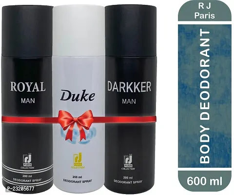 Paris Royal Man - Duke - Darkker Man J Paris -200 ml each, Pack Of 3-thumb0
