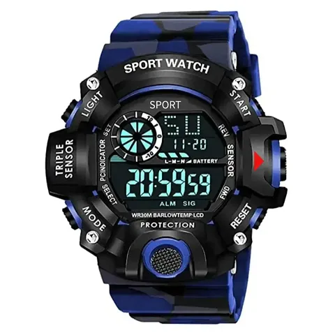 Acnos Brand - A Digital Watch Shockproof Multi-Functional Automatic 5 Color Army Strap Waterproof Digital Sport's Watches for Men's Kids Watch for Boys - Watches for Men