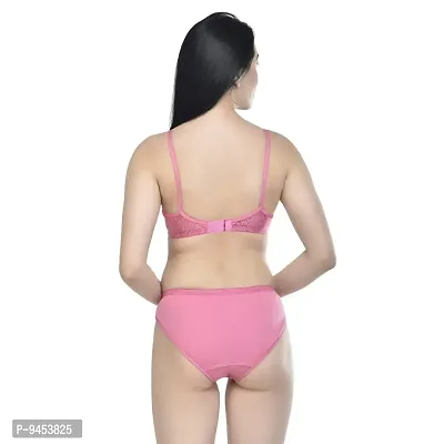 FasAlvi Women’s Cotton 3 Bras, 3 Panty Set, Sexy Lingerie for Honeymoon  Multicolor Combo