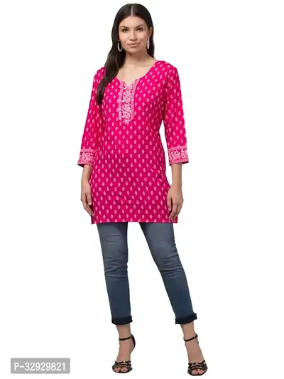 Stylish Rayon Short Kurti for Women-thumb0