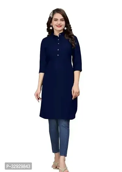 Stylish Rayon Solid Kurti for Women-thumb0