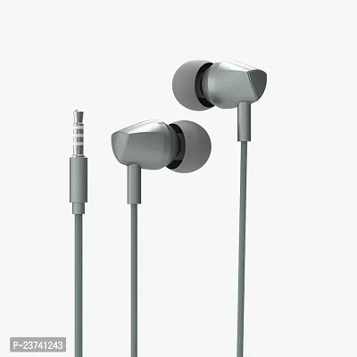 Stylish In-ear Wired - 3.5 MM Single Pin Headphones With Microphone-thumb0