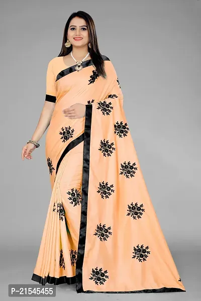 Elegant  Poly Georgette Saree with Blouse piece For Women-thumb0