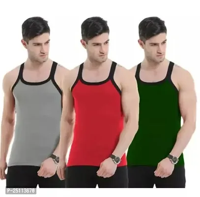 Classic Cotton Gym Vest For Men Pack Of 3