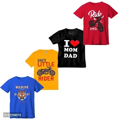 Trendy Stylish Cotton Tees (Pack of 4)