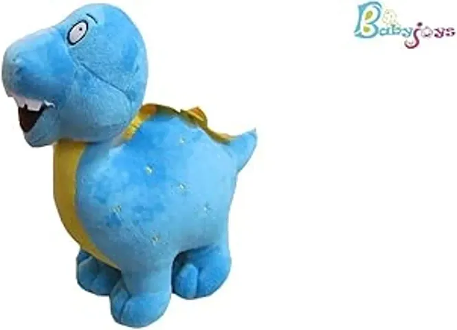 Babyjoys Cartoon Cuddly Small Dinosaur Dragon Colourful Plush Toy Soft Stuffed for Kids (30 cm Blue)