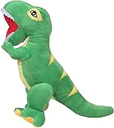 Babyjoys Soft Cartoon Cuddly Large Dinosaur Dragon Plush Toy for Kids 35 cm (Green)