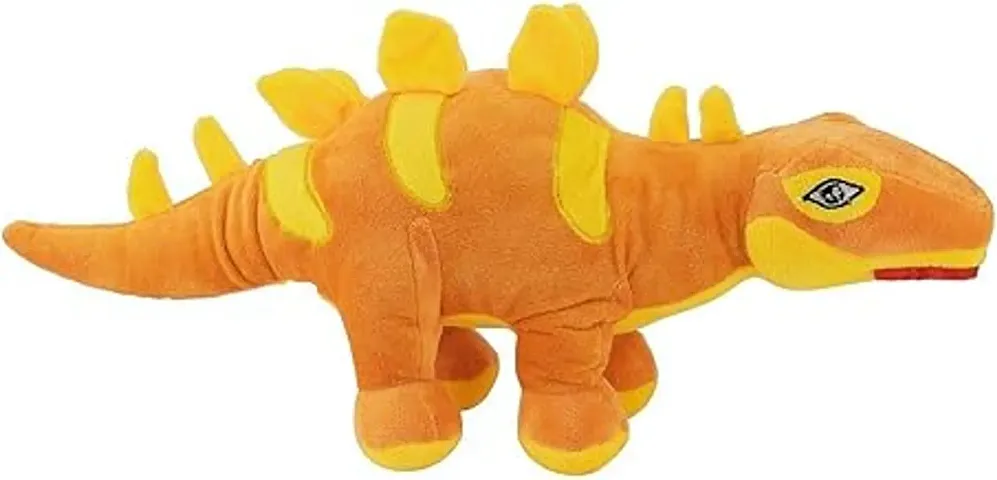 Babyjoys Soft Cartoon Cuddly Large Dinosaur Dragon Plush Toy for Kids (Brown)-53 CM