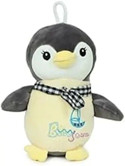 Babyjoys 25 cm Soft Plush Penguin Toys Stuffed Penguin Soft Toys for Girls Kids Boys (Grey)(bjpest7)