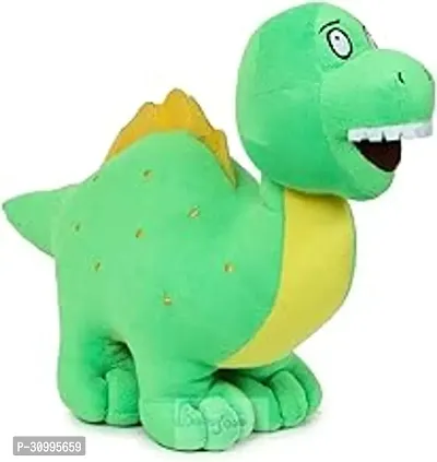 Babyjoys Cartoon Cuddly Small Dinosaur Colourful Plush Toy Soft Stuffed for Kids (30 cm Green)-thumb0