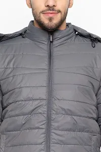 Amdy Men Nylon Jacket Full-Sleeved Winter Jacket with Hood-thumb3