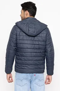 Amdy Men Nylon Jacket Full-Sleeved Winter Jacket with Hood-thumb3