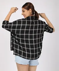 Baggy Check Shirt For Women-thumb3